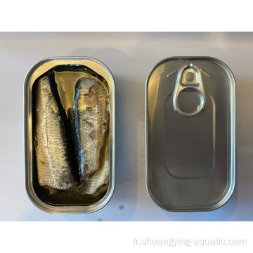 Poisson de sardines en conserve de qualité supérieure dans l&#39;huile végétale